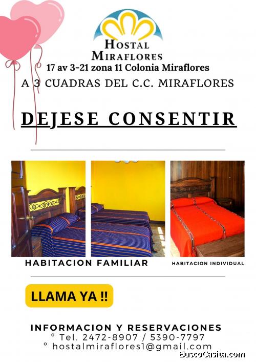 Habitaciones cómodas en zona 11, Ven y déjese consentir!! 