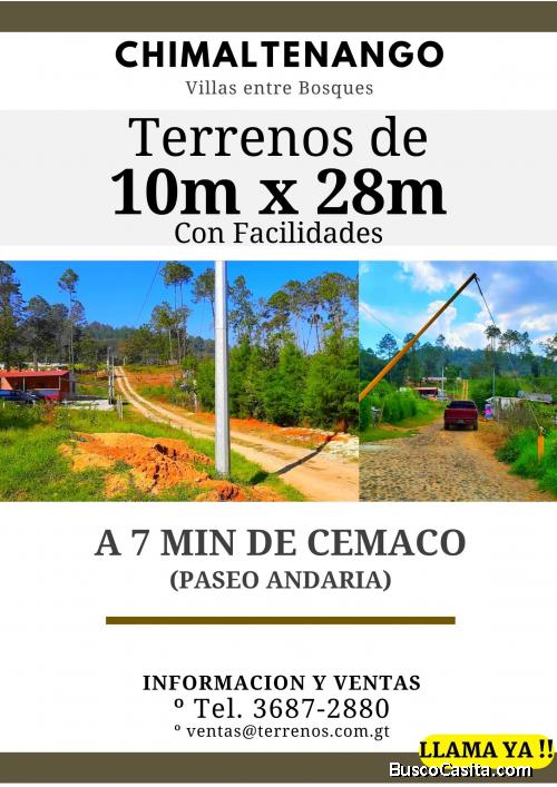 Ya tienes tu regalo? Terrenos a la venta en Chimaltenango