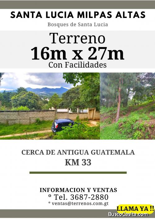 Ya tienes tu regalo? Terreno a la venta en Santa Lucia Milpas Altas