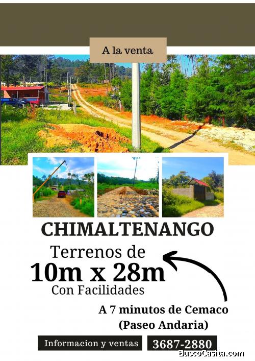 Vendo bonito terreno en Chimaltenango, negociable