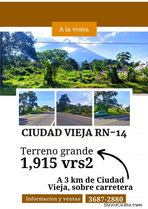 Vendo bonito terreno en Ciudad Vieja, negociable