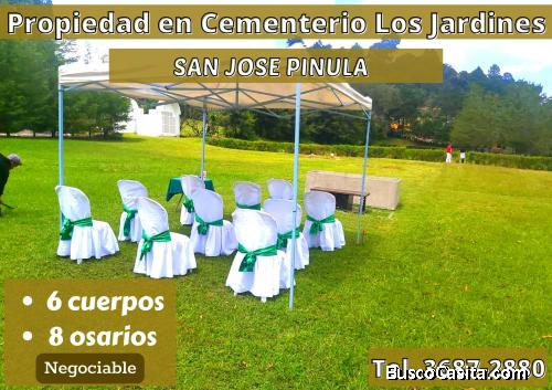 Vendo bonito terreno en Cementerio Los Jardines, negociable
