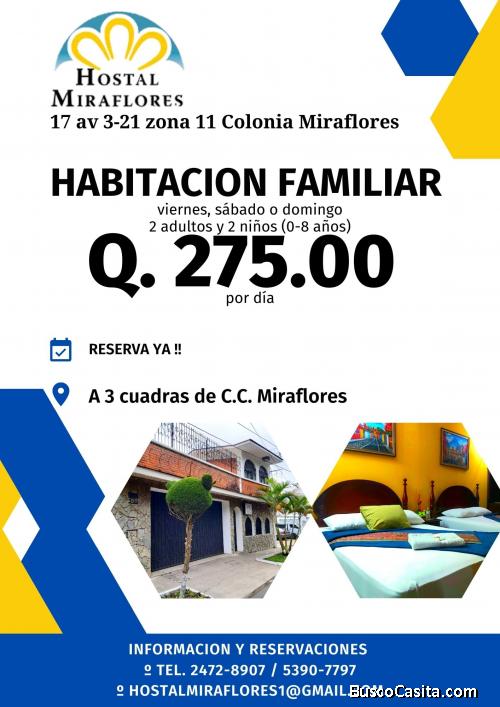 Habitaciones cómodas y familiares, ven y déjate consentir