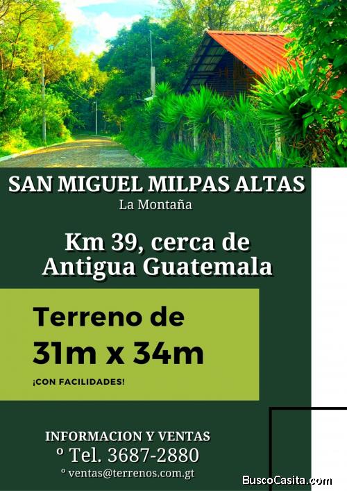 Vendo terreno en San Miguel Milpas Altas, negociable
