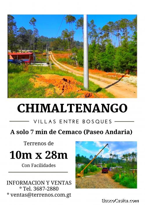 Bonito terreno en Chimaltenango, negociable