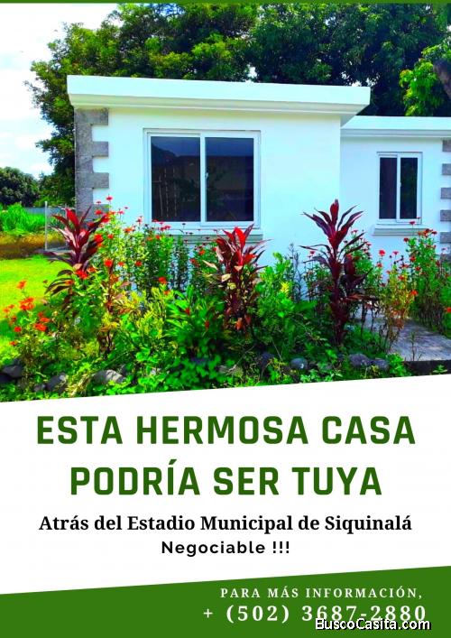 Bonita casa en Siquinala, negociable