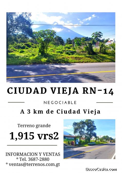 Bonito terreno en Ciudad Vieja, negociable