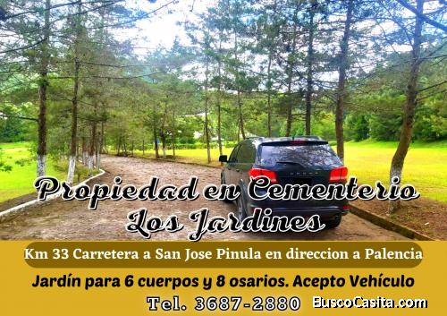 Bonito terreno en Cementerio Los Jardines, negociable