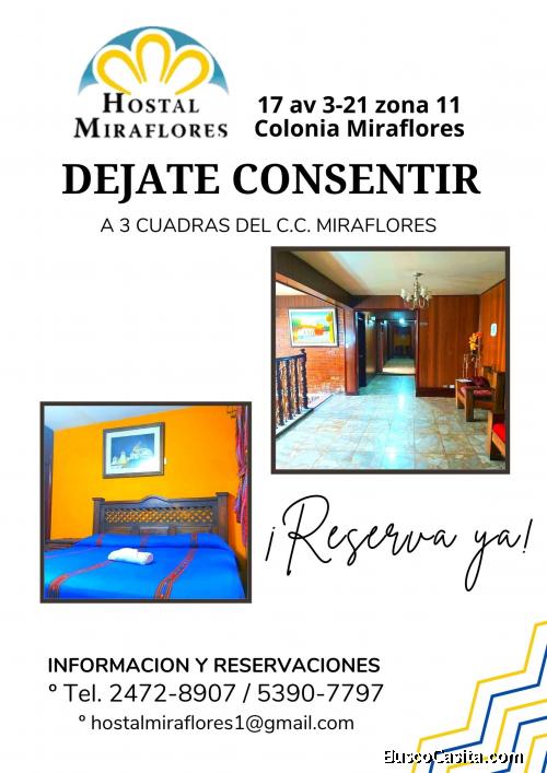 Venga y déjese consentir, hospedaje en zona 11