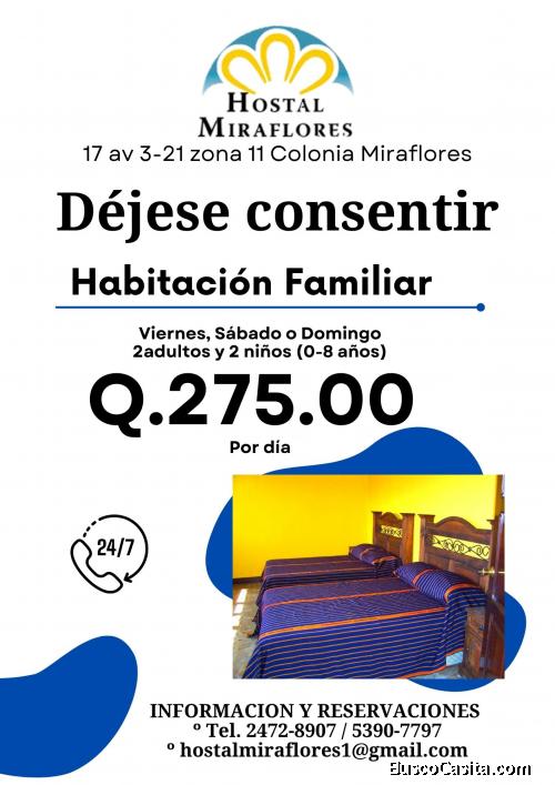 HOSPEDAJE FAMILIAR EN ZONA 11