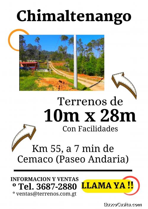 Llama, terrenos en Chimaltenango, negociables!!