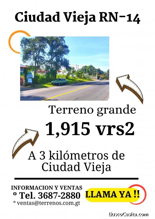 Llama, terreno en Ciudad Vieja, negociable!!