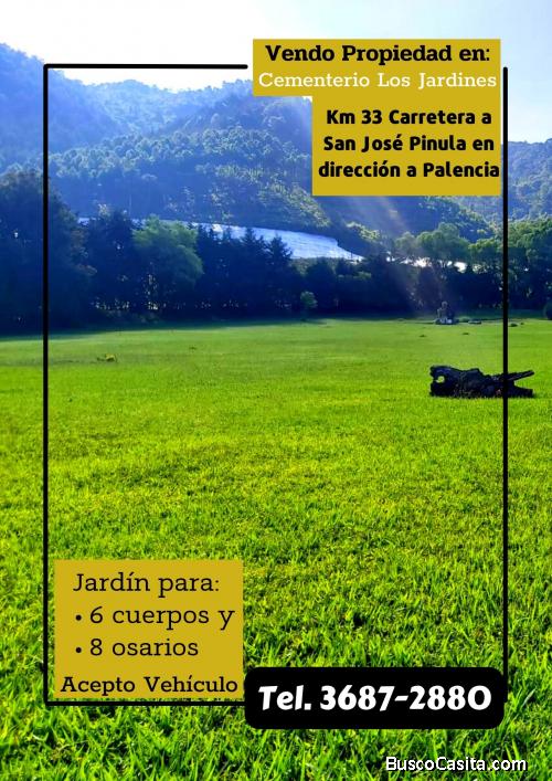 Llama, terreno en Cementerio Los Jardines, negociable!!