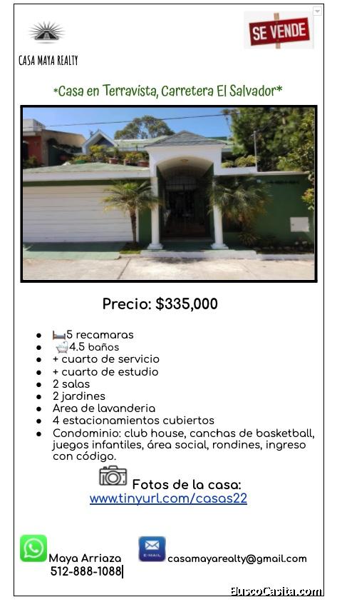Linda Casa en Terravista, KM 16.5 Carretera El Salvador 