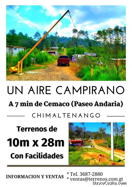 Invierte! Terrenos a la venta a 7 min de Cemaco