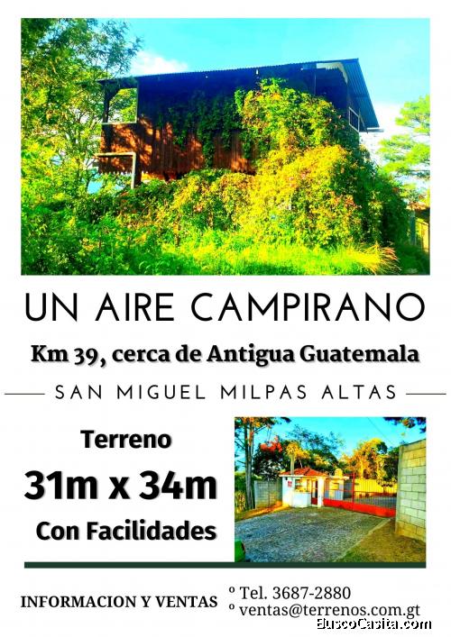 Invierte! Terrenos a la venta cerca de Antigua