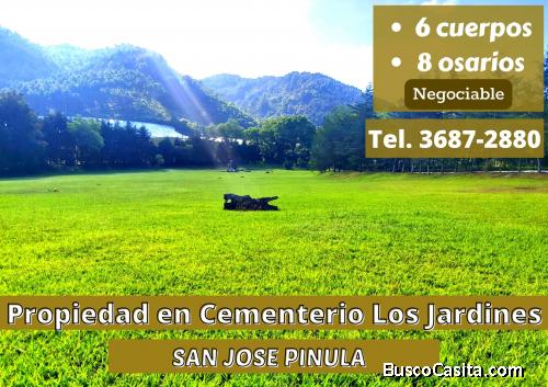 Invierte! Terrenos a la venta en Cementerio Los Jardines