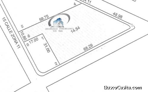 TERRENO EN VENTA ZONA 11 MARISCAL, SOBRE AVENIDA PRINCIPAL