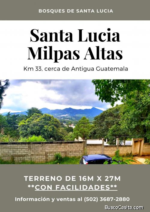 Compra ya! Terreno a la venta en Santa Lucia Milpas Altas