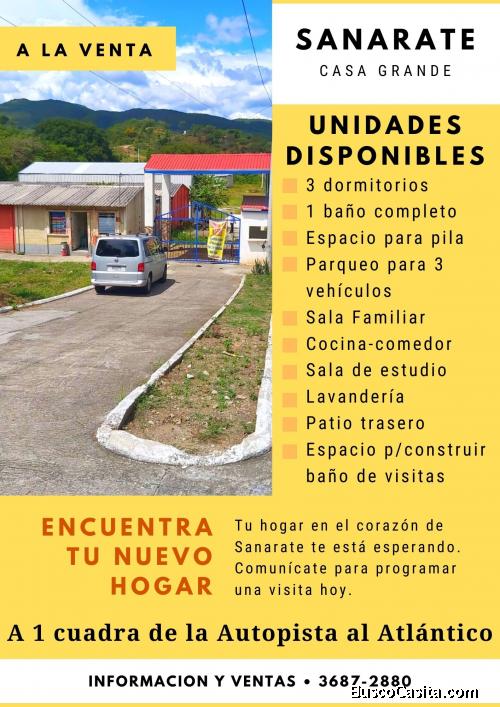 Compra ya! Casa a la venta en Sanarate