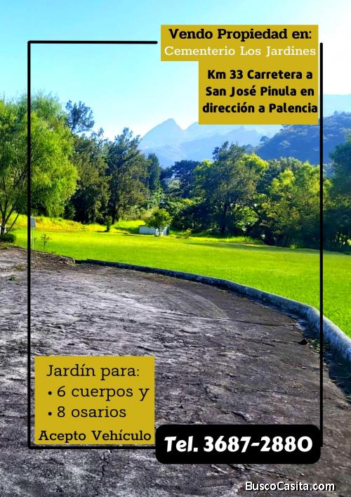 Compra ya! Terrenos a la venta en Cementerio Los Jardines