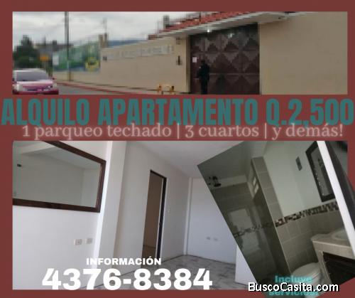 APARTAMENTO EN ALQUILER EN XELA Z.8 