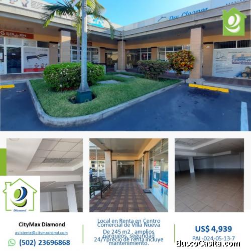 Local en renta en Centro Comercial de Villa Nueva