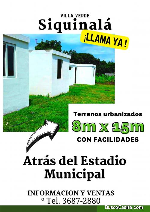 Precioso terreno en Siquinala, negociable