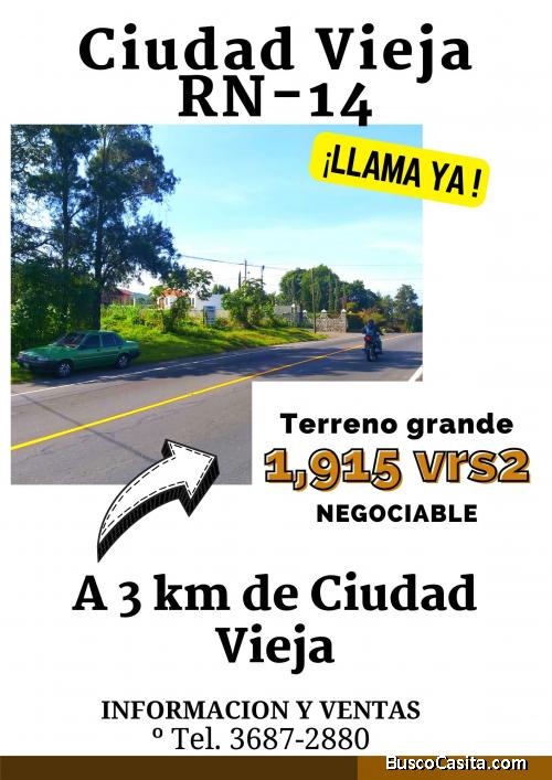 Precioso terreno en Ciudad Vieja, negociable