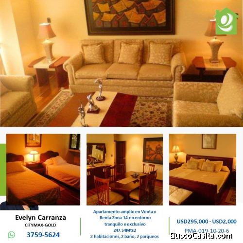 Apartamento en Venta o Renta en zona 14