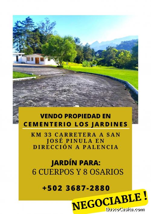 Negociable, terreno en Cementerio Los Jardines