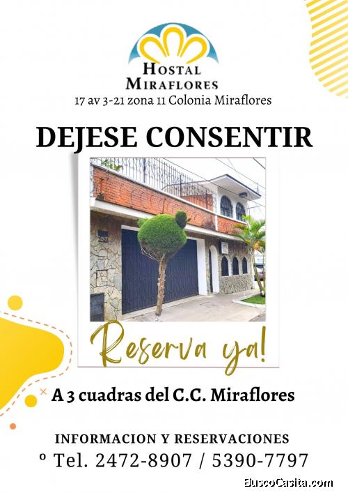 Hostal Miraflores... déjese consentir. Habitaciones cómodas