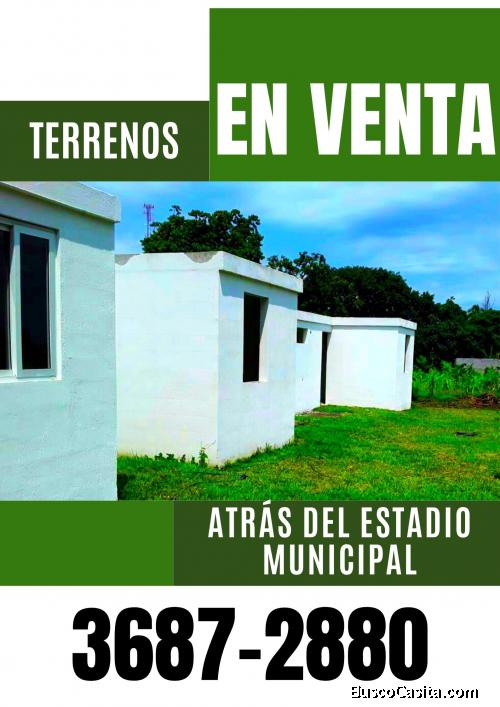 Terrenos a la venta atrás del Estadio, llama ya!