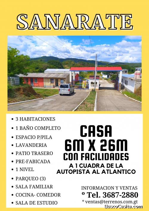 Casas en venta cerca de la Autopista al Atlántico, llama ya!