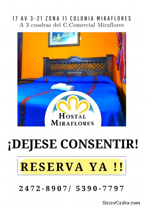 Solo en Hostal Miraflores, habitaciones cómodas, reserva ya!
