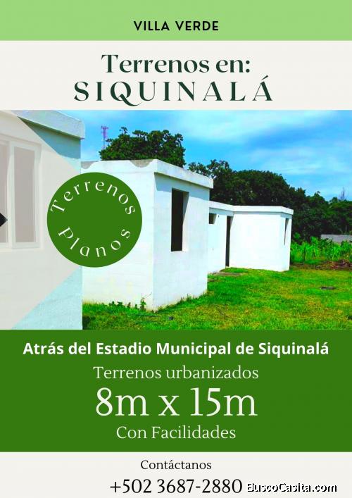 Terrenos atrás del Estadio de Siquinala, llama ya