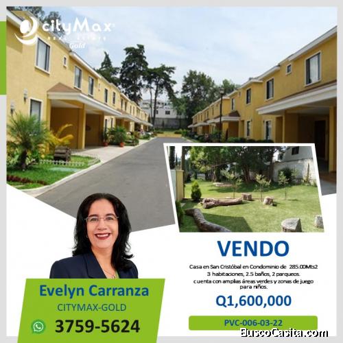 Casa en venta en zona 8 de Mixco San Cristóbal