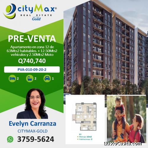 Pre-Venta de apartamento en zona 12