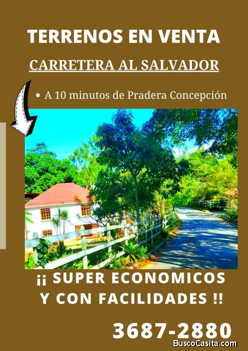Terrenos en Carretera al Salvador, engánchalo ahora!!