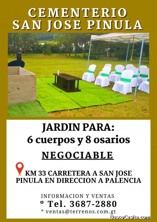 Terreno en Cementerio Los Jardines, cómpralo ahora!!