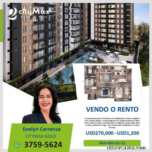 Apartamento en renta y venta zona 15