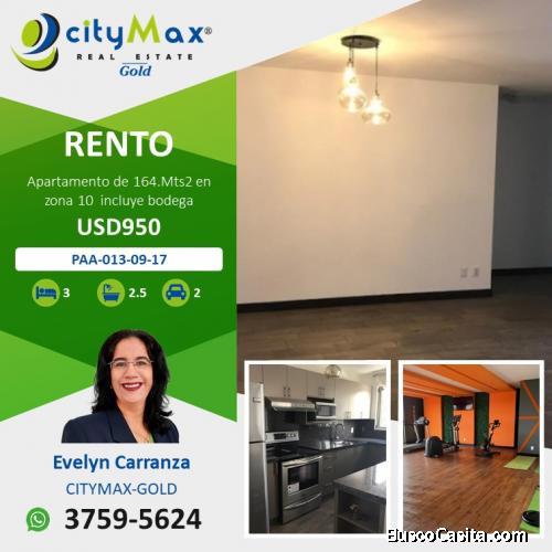 Apartamento en renta en zona 10, Guatemala