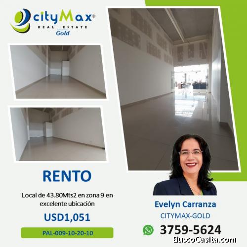 Alquiler de Local Comercial en zona 9