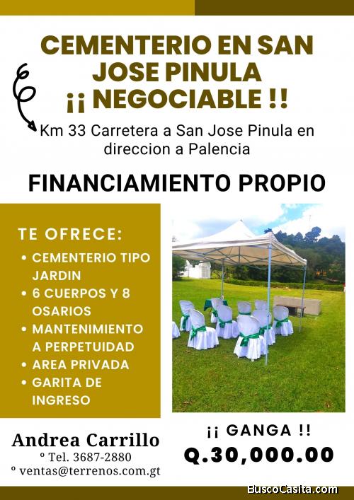 Cementerio tipo Jardín en San José Pinula