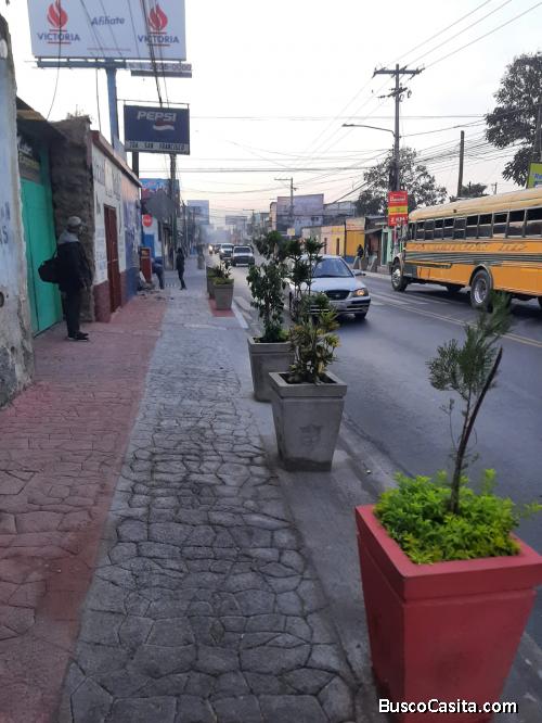  vendo terreno comercial en calle principal de Villa Nueva