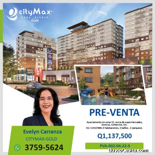 Apartamento en Pre-Venta en zona 12