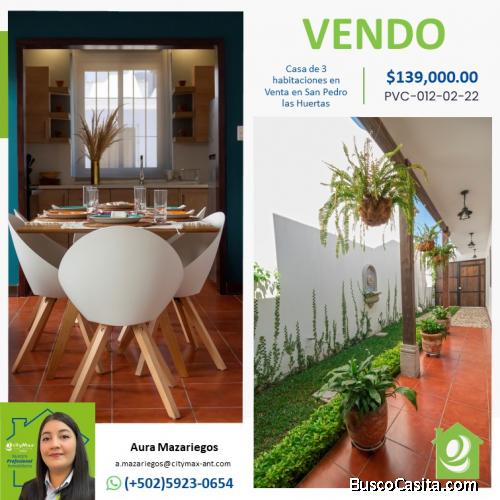 Vendo casa excelente opción para Airbnb en Antigua Guatemala