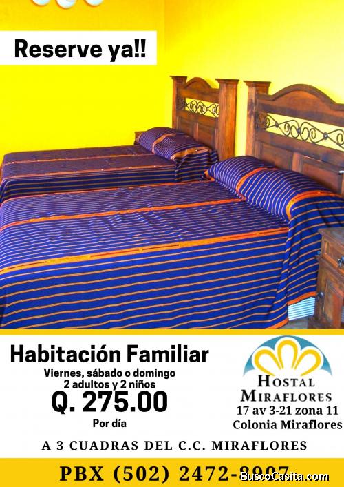 Hospédate con toda la familia y déjenos consentirlos