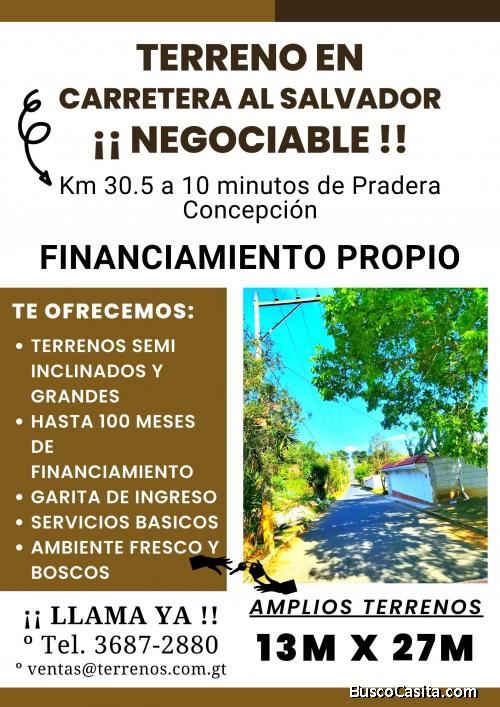 Es tiempo de comprar tu terreno en Carretera al Salvador!! 