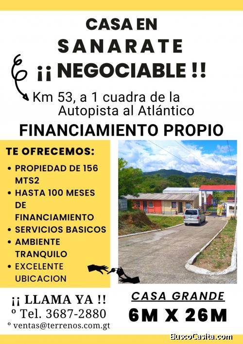 Es tiempo de comprar tu casa en Sanarate!!